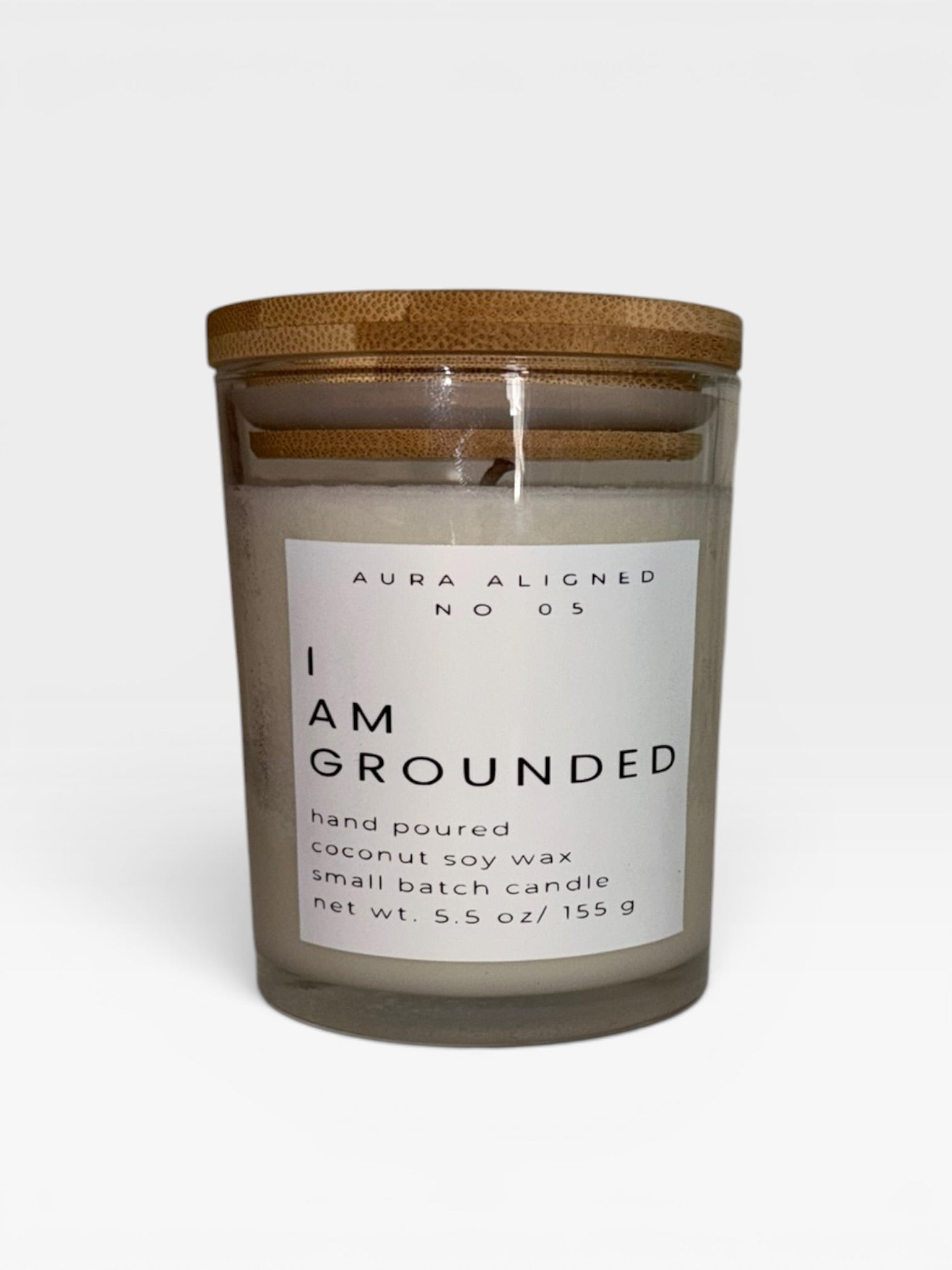 I Am Grounded Candle – Mini Affirmation Non-Toxic Coconut Soy Candle for Calm & Balance