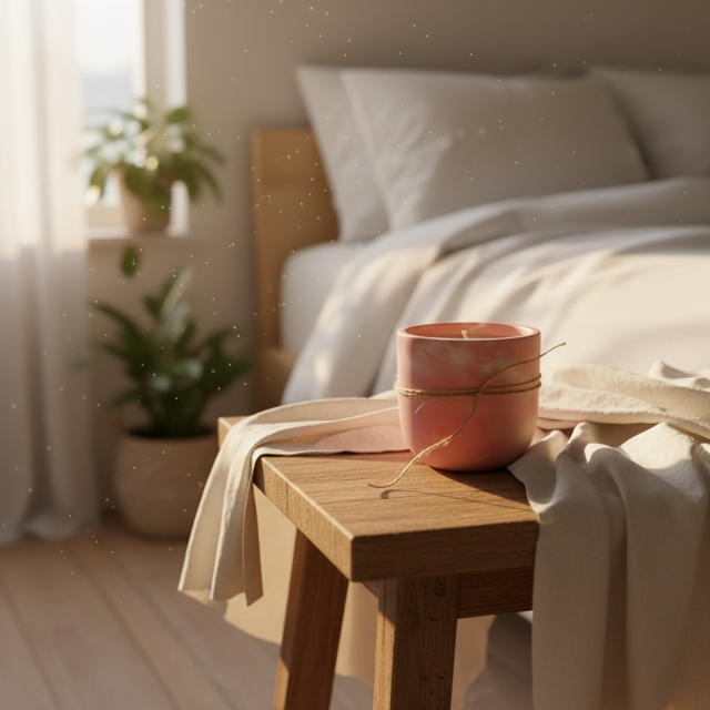 Bougie D'amour Love Pink Peppercorn Candle – Warm Non-Toxic Coconut Soy Candle for Connection