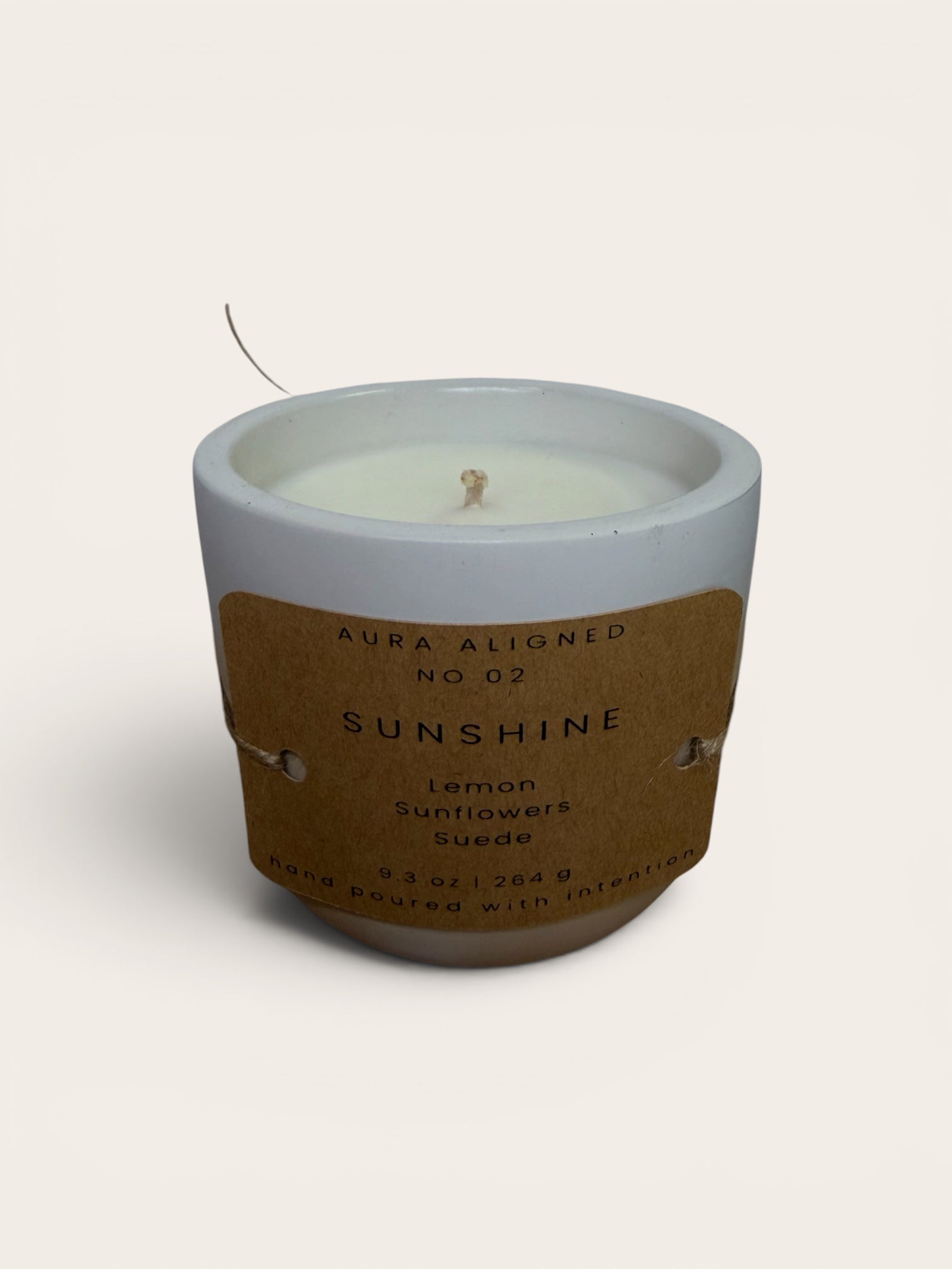 Sunshine Mood Boosting Candle | Non-Toxic Coconut Soy Candle with Citrus & Sunflower