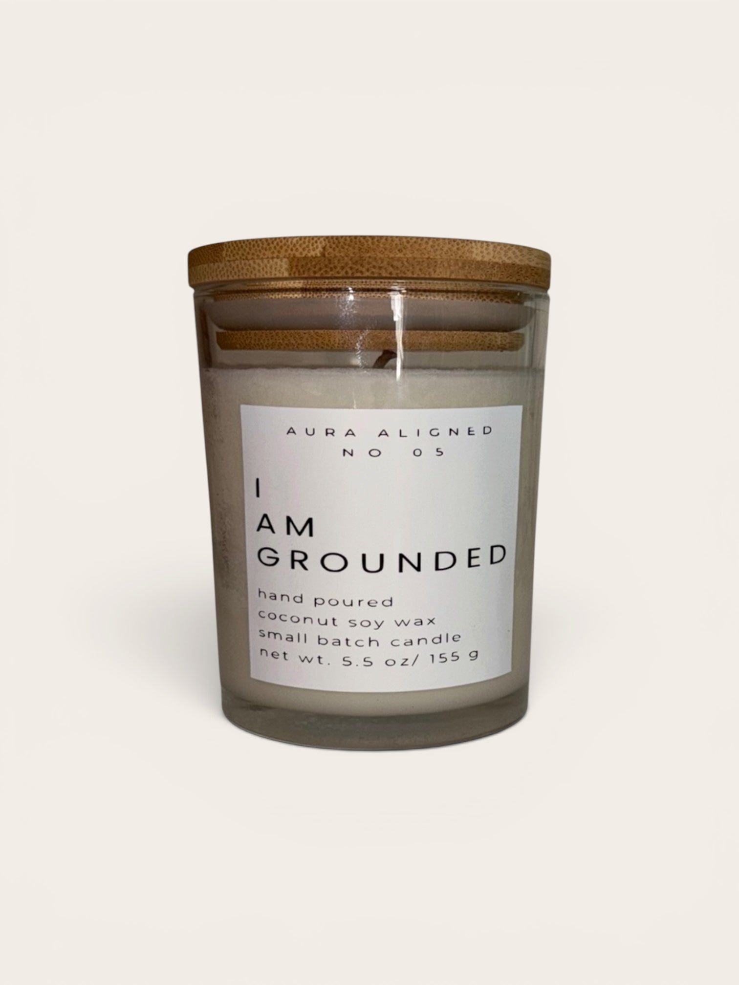 I Am Grounded Affirmation Candle – Non-Toxic Coconut Soy Candle for Balance & Stability