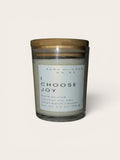 I Choose Joy Affirmation Candle – Non-Toxic Coconut Soy Candle for Mood Boosting & Self-Care