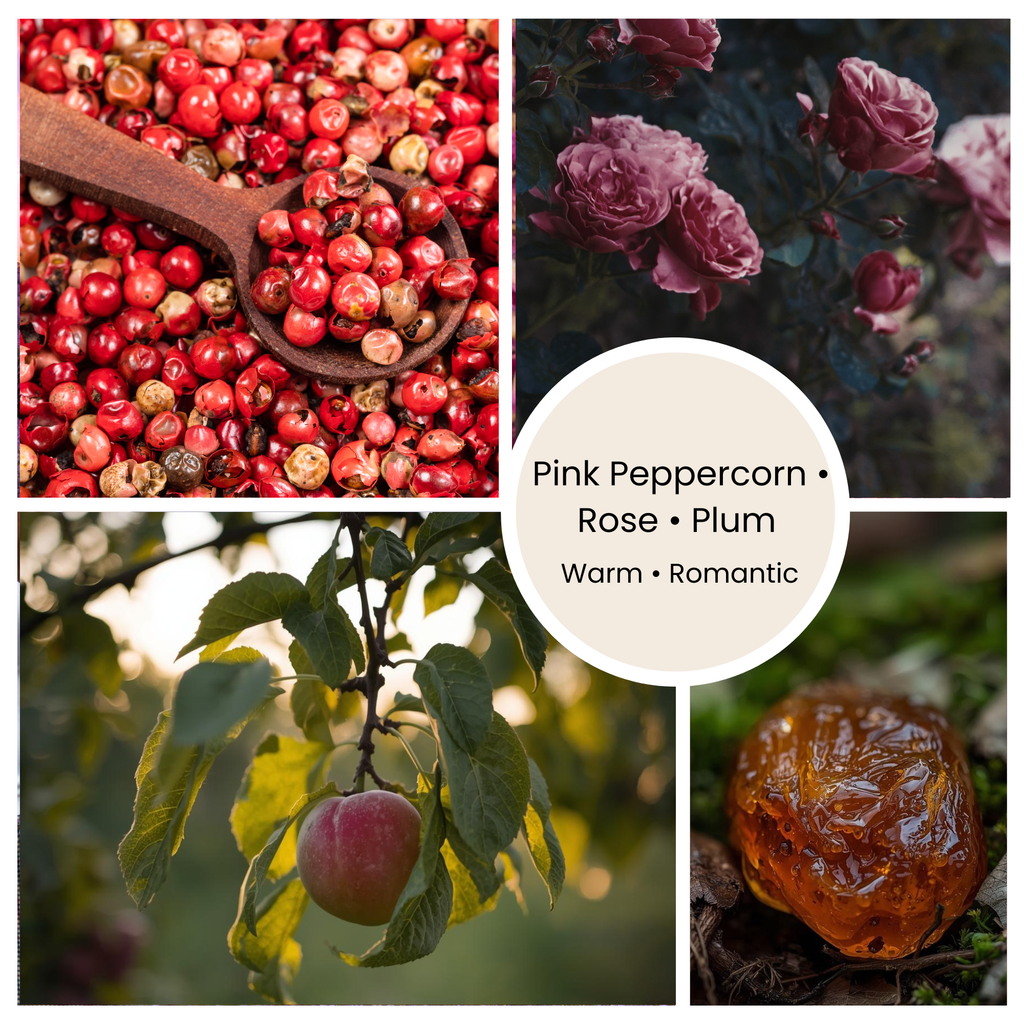 Bougie D'amour Love Pink Peppercorn Candle – Warm Non-Toxic Coconut Soy Candle for Connection